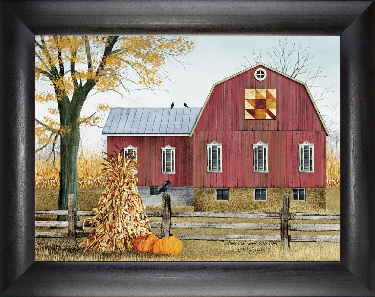 Autumn Leaf Quilt Block Barn – BEECHDALE FRAMES